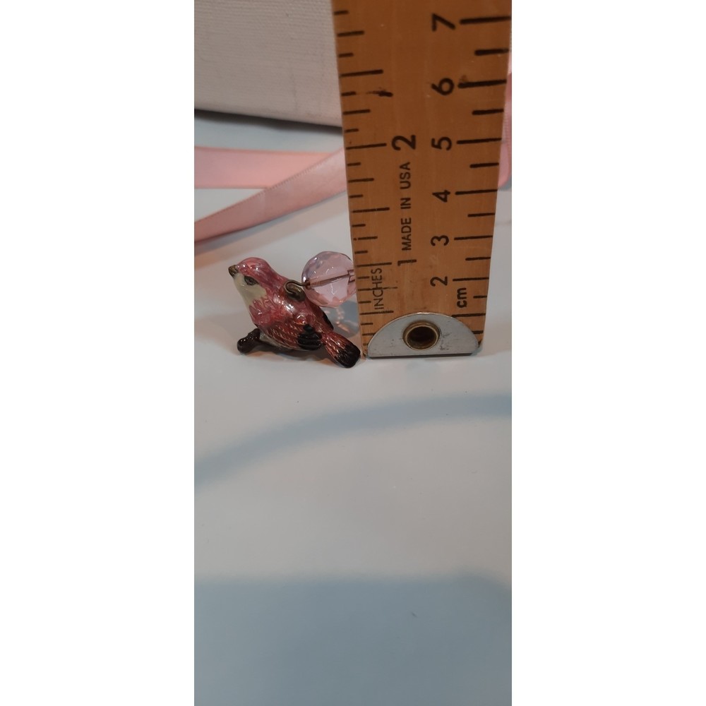 Nikky Design Bookmark Bird Rhinestone Pink - Picture 2 of 7